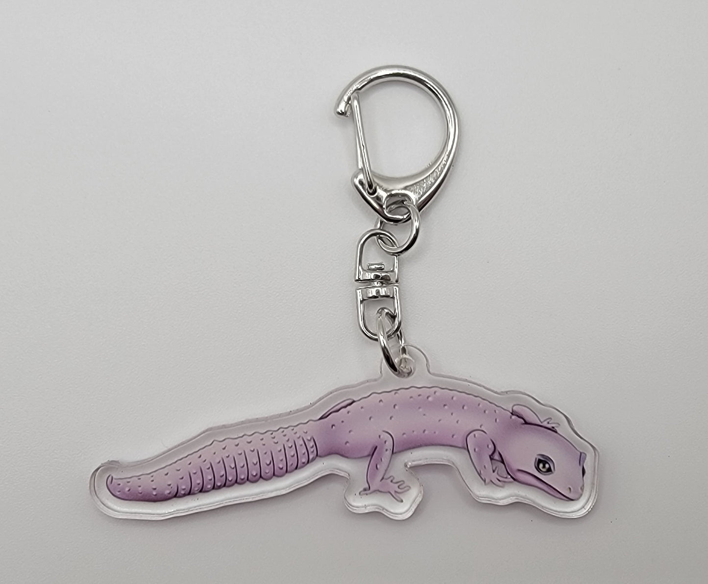 Diablo Blanco Leopard Gecko Keychain