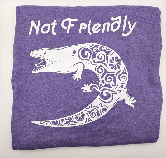 Not Friendly Skink Adult Shirt