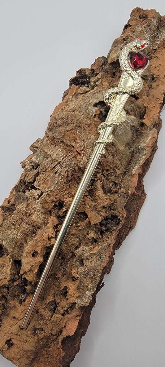 Snake Heart Jewel Hairpin