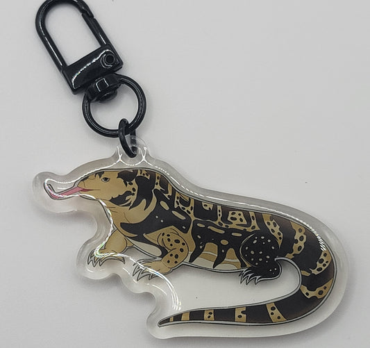 Cartoon Tegu Keychain