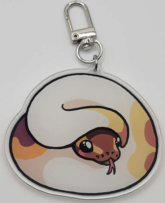 Chibi Ball Python Keychain