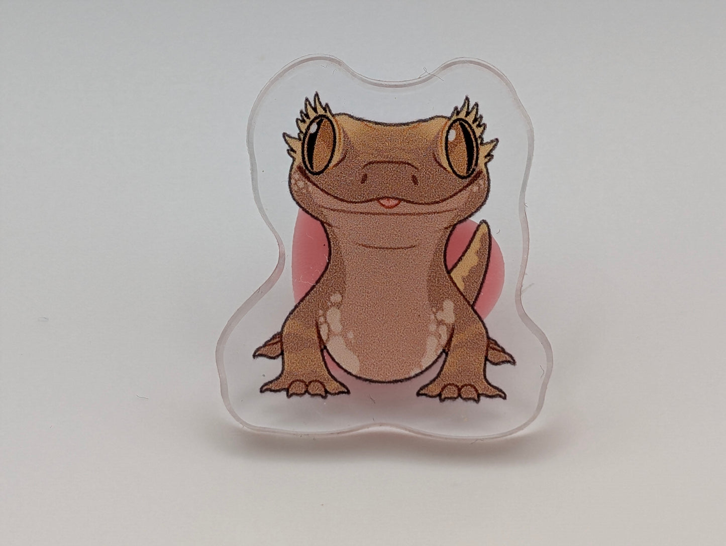 Crested Gecko Pin